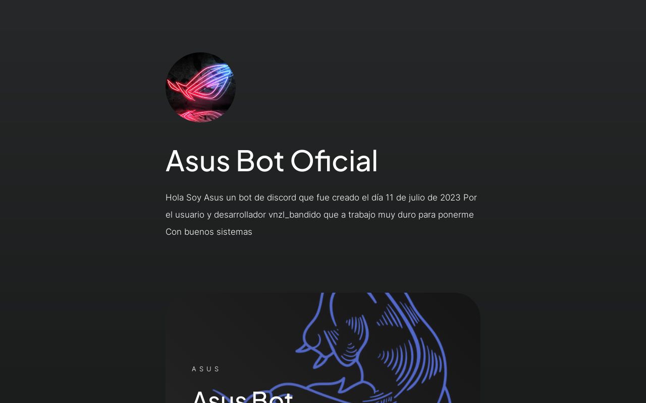 Carrd profile picture for @asus
